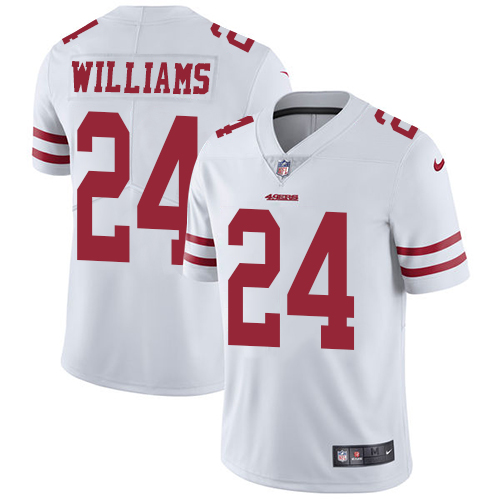 San Francisco 49ers Limited White Men K Waun Williams Road NFL Jersey #24 Vapor Untouchable->san francisco 49ers->NFL Jersey
